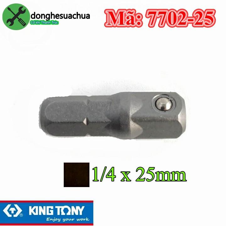 Đầu chuyển mũi vít sang bulong 1/4 Kingtony 7702-25