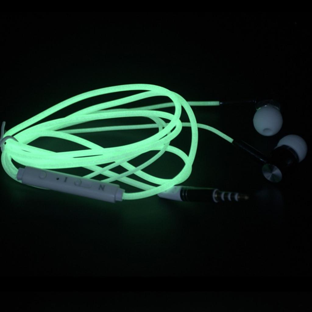 Metal Luminous Headphones Earphone Headset In-Ear Earbud for Phones