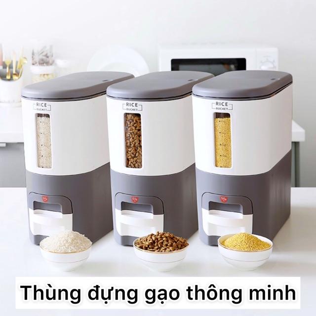 Thùng đựng gạo thông minh, thùng gạo mini phong cách hiện đại