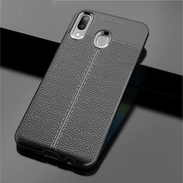 Ốp lưng dành cho SamSung Galaxy A10s silicon giả da chính hãng Auto Focus
