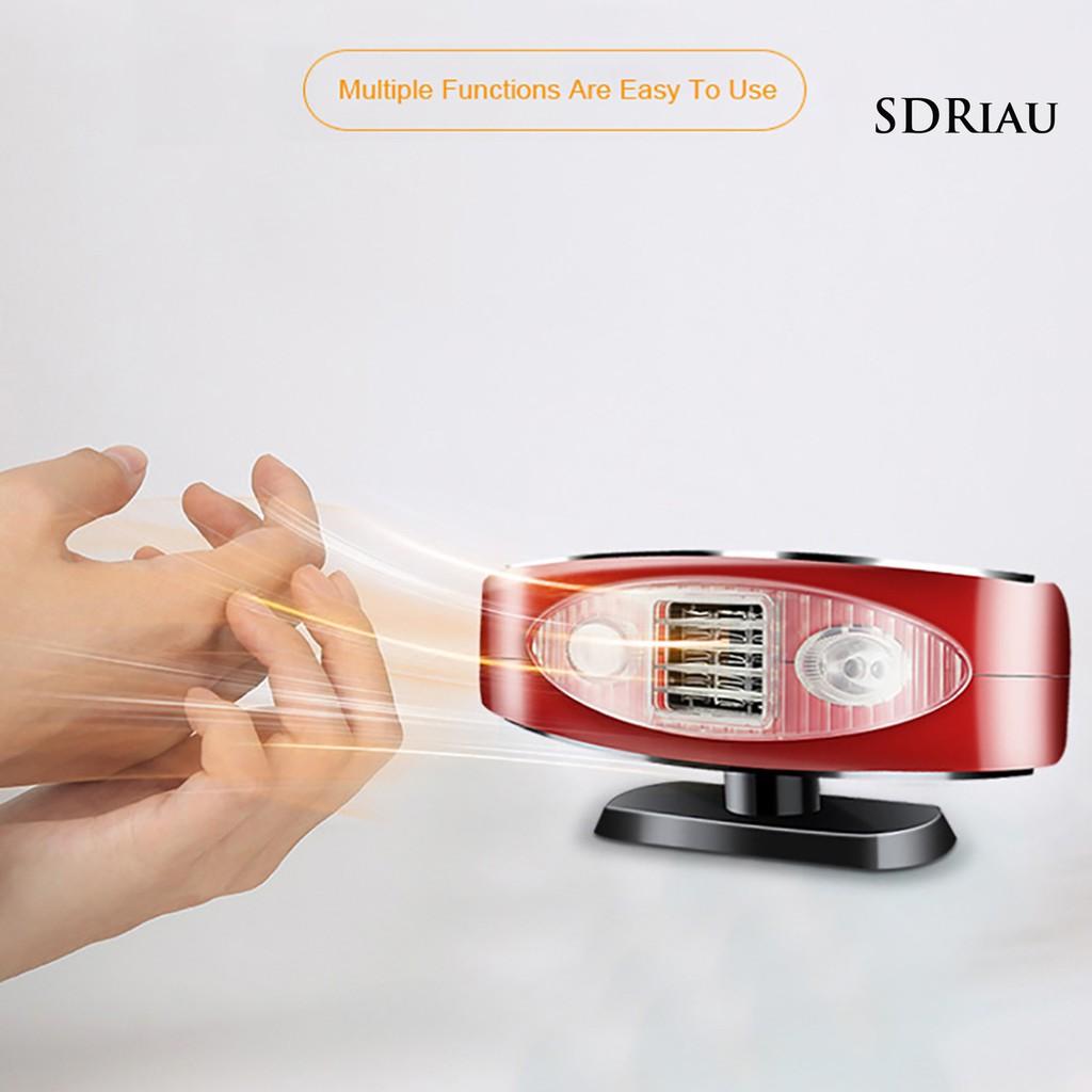 Quạt Sưởi Ấm Xpqp 12v / 24v Cho Xe Hơi Có Đèn Led Tiện Dụng