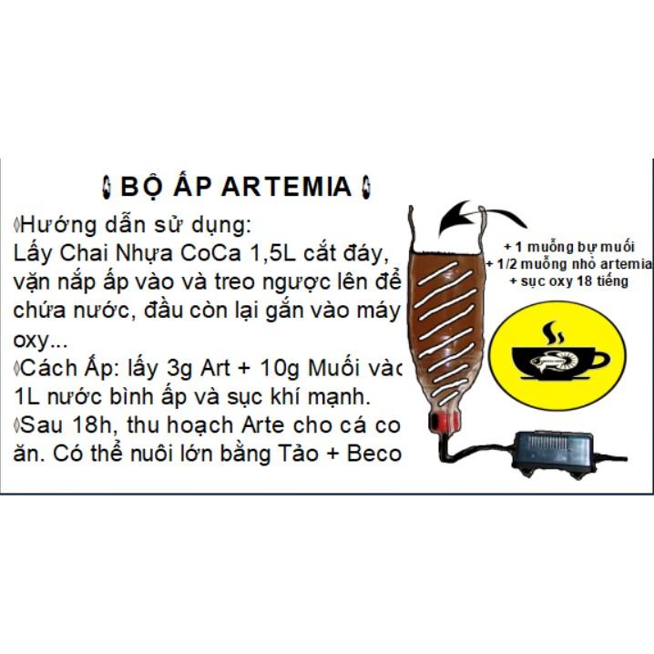 Bộ ấp Artemia Tặng 2 ống trữ Artemia BETTA COFFY ️