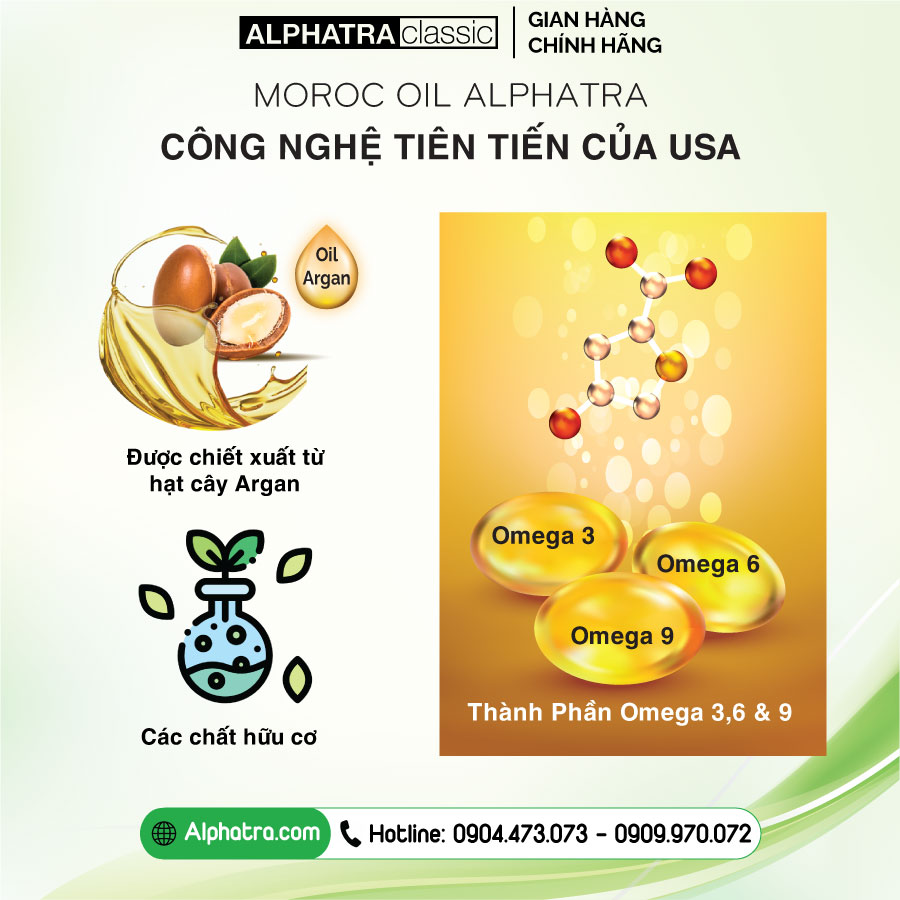 TINH DẦU DƯỠNG BÓNG TÓC – MOROC OIL ORGANIC - USA 125ml