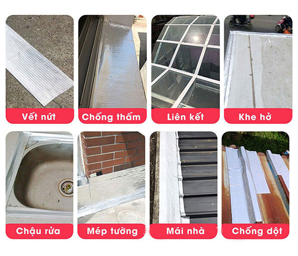 BĂNG KEO CHỐNG ĐỘT CHỐNG THẤM SIÊU DÍNH ĐA NĂNG BẢN 10CM , KEO CHỐNG DỘT, CHỐNG THẤM NƯỚC 5 MÉT 