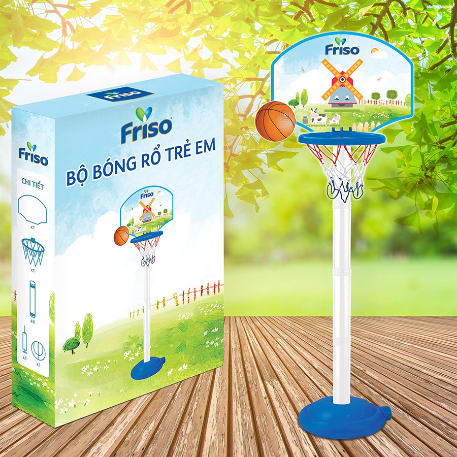 1 thùng sữa Friso RTD 180ml + Bộ bóng rổ Friso