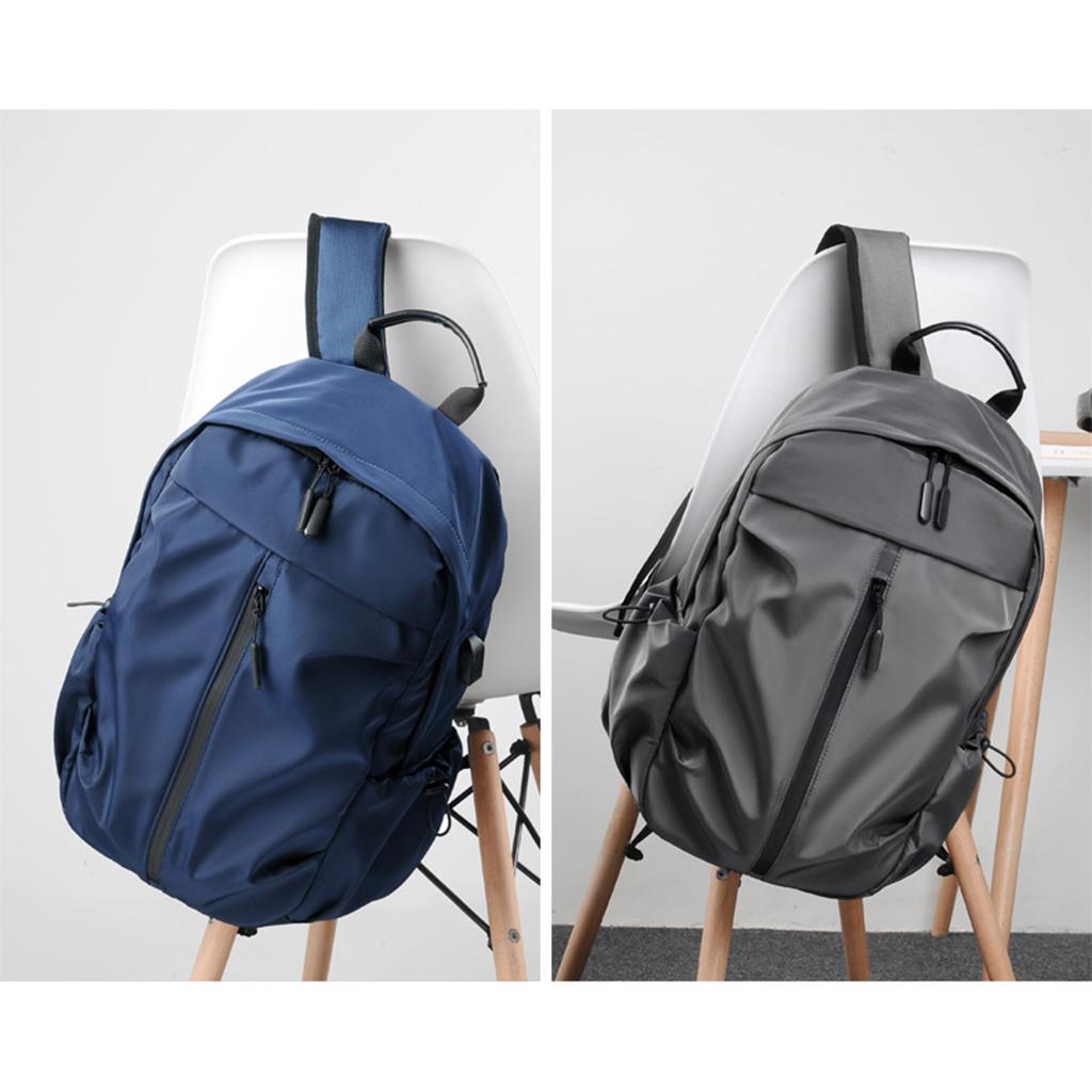 Backpack for Men, Outdoor Travel Laptop Backpack with USB Charging Port, Durable Water Resistant Computer Laptop Business Bag Fits 15.6 Inch Computer
