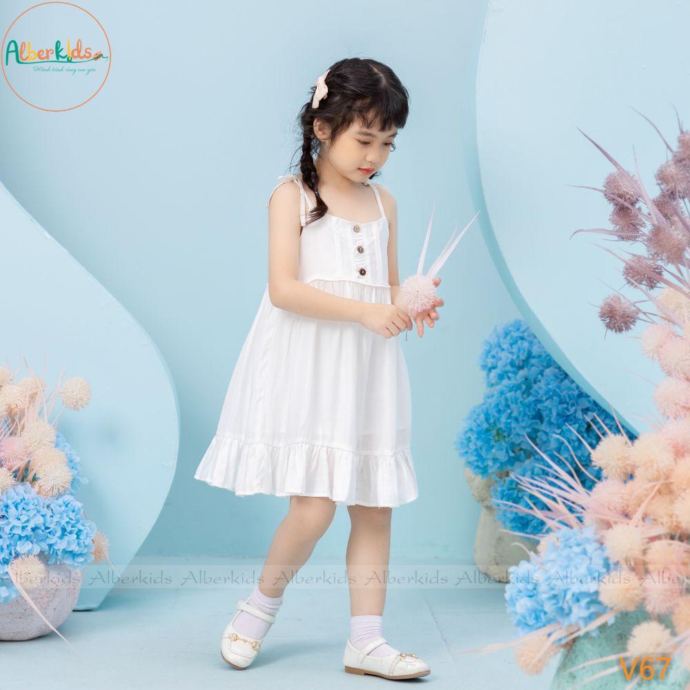 Váy bé gái ALBERKIDS 2 dây 2 lớp công chúa xinh đẹp cho trẻ em 2,3,4,5,6,7,8,9,10,11,12 tuổi [V67