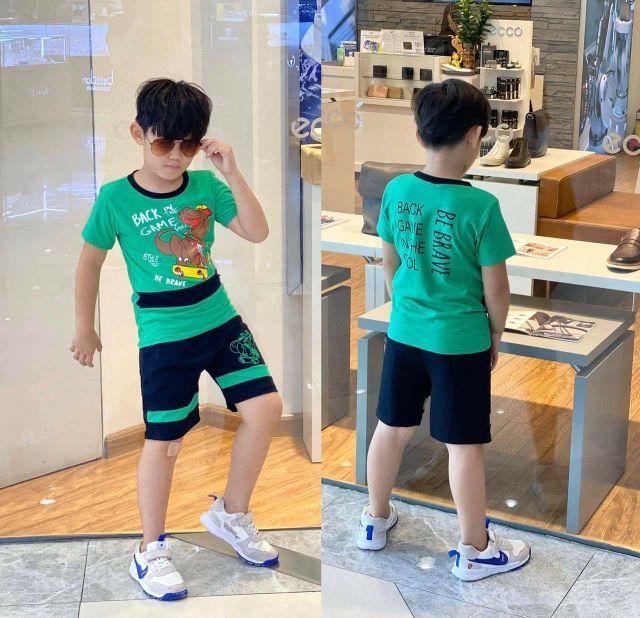 BỘ THUN COTTON 4C BÉ TRAI SIZE ĐẠI- Đồ bộ trẻ em