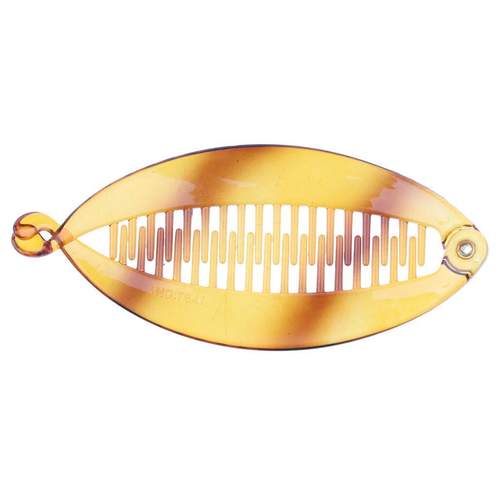 Pack of 2 Ladies Resin Hair Claw Tail Fish Clip Comb Hairclip Grips Clamp Accessory