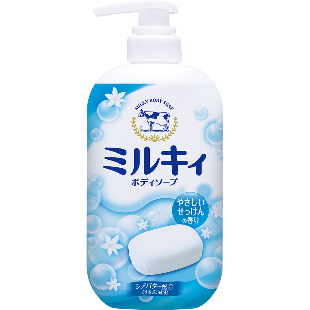 Sữa tắm hương hoa cỏ milk body soap cow 550ml - 4901525006286