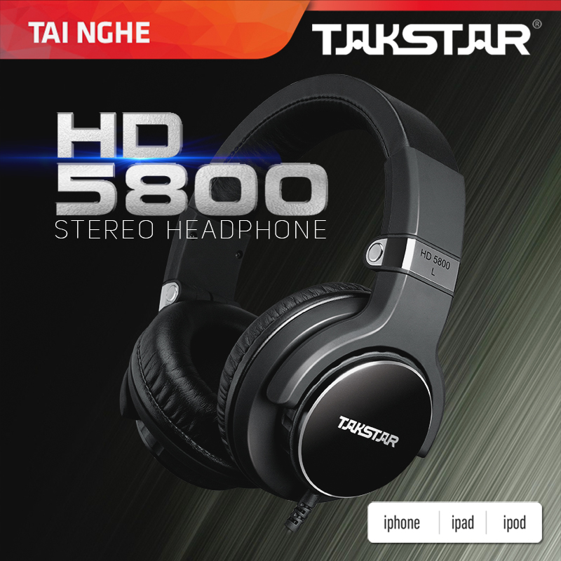 Tai nghe kiểm âm TAKSTAR HD5800 - AVSTAR , tai nghe chụp tai, tai nghe chất lượng cao- hàng chính hãng