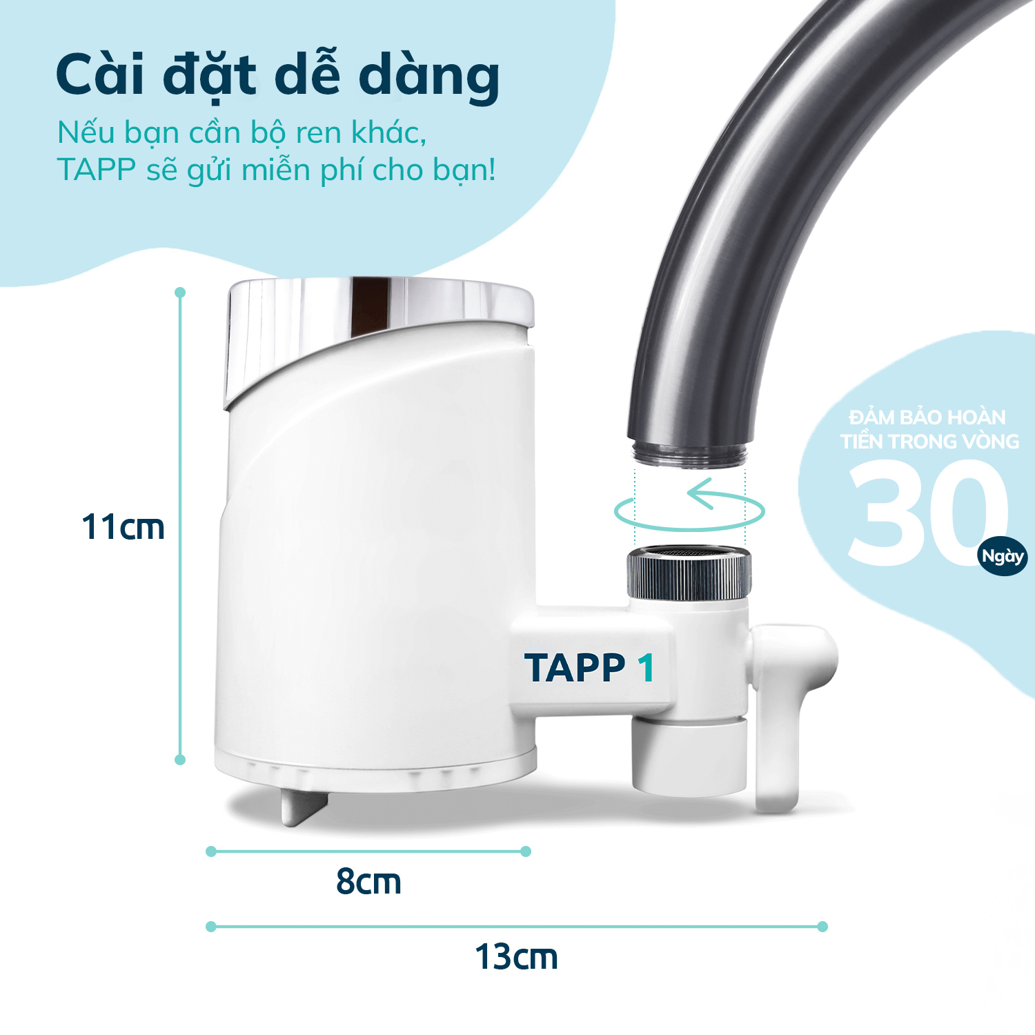 Đầu lọc nước tại vòi - TAPP Ultra Faucet Filter