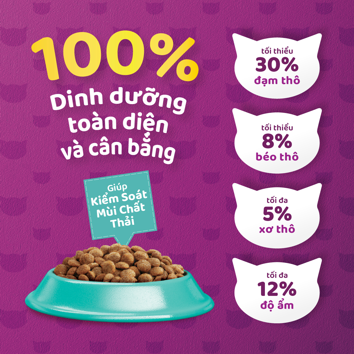 WHISKAS Indoor Formula Dry Cat Food for Adult Cats, 1.1 kg