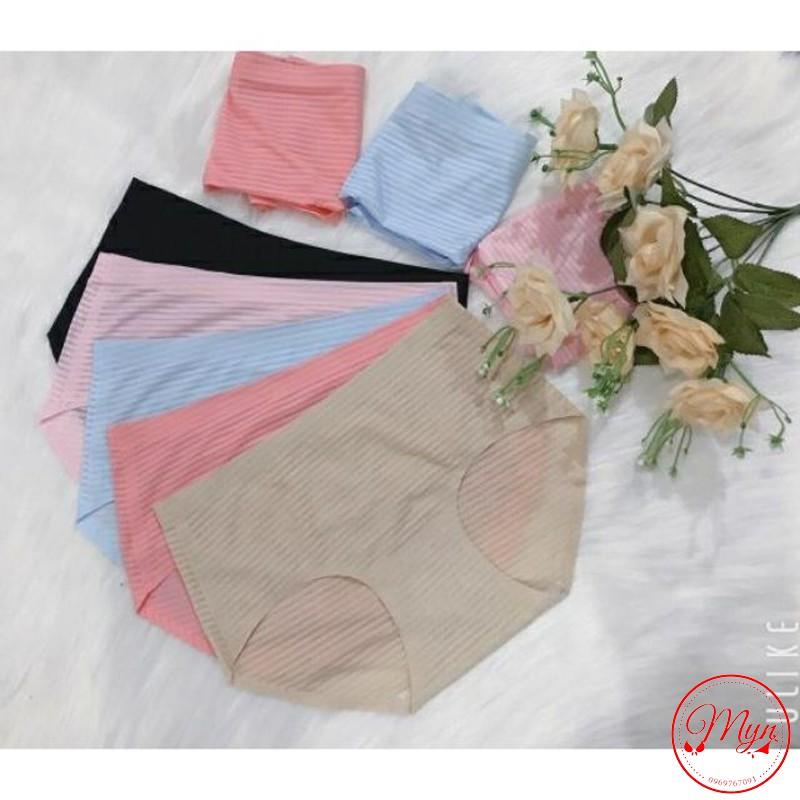 SET 5 QUẦN LÓT SU LẠNH MÁT MỊN KẺ NGANG VÂN CHÌM TINH TẾ