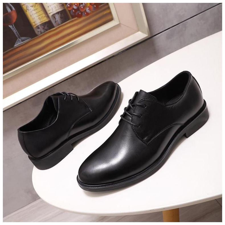 Giày da công sở, giày tây cỡ lớn 45-46 cho nam cao to chân ú bè. Big size leather shoes for wide feet - GT213