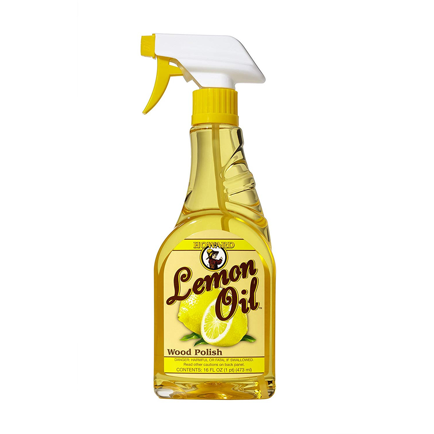 Nước lau sạch bóng đồ gỗ nội thất hương chanh Howard Lemon Oil LM0016 473ml