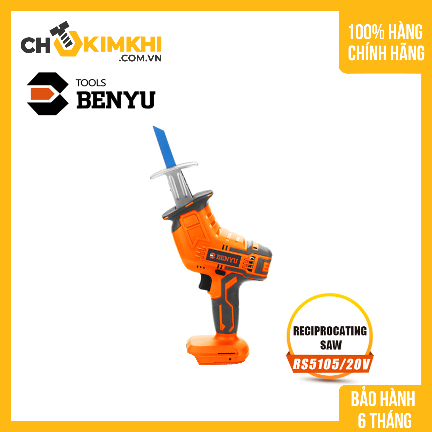 Thân máy cưa kiếm dùng pin BENYU RS5105/20V