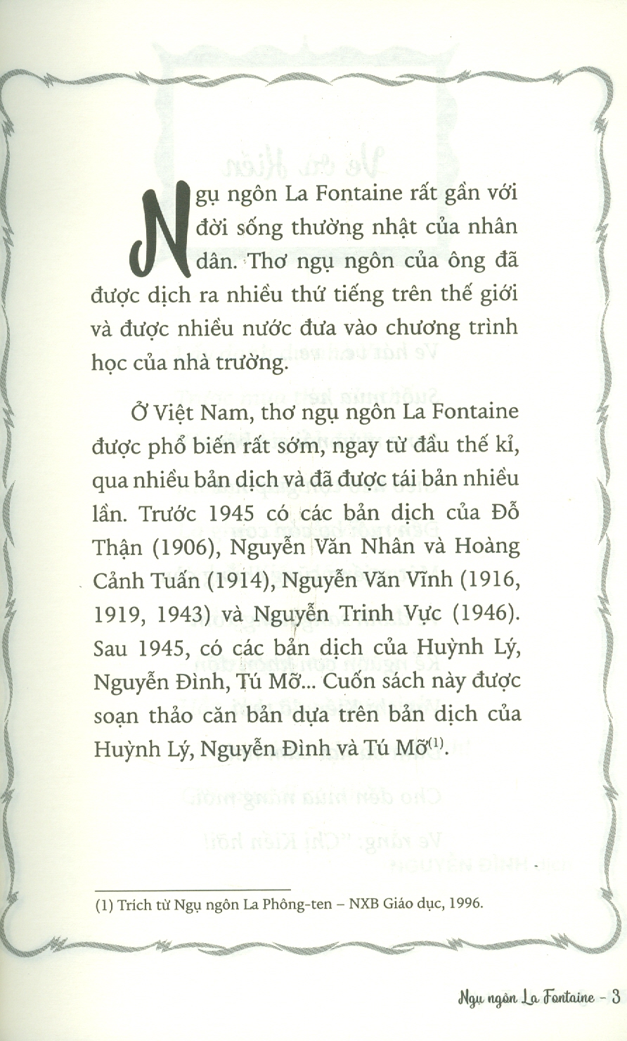 Văn Học Pháp - Tác Phẩm Chọn Lọc - Ngụ Ngôn La Fontaine