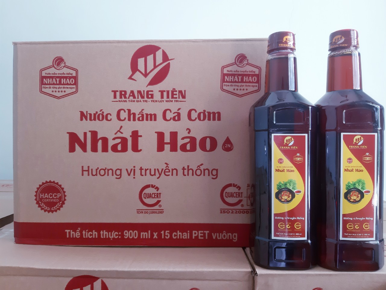 Nước chấm cá cơm Nhất Hảo 900ml (Thùng 15 chai)