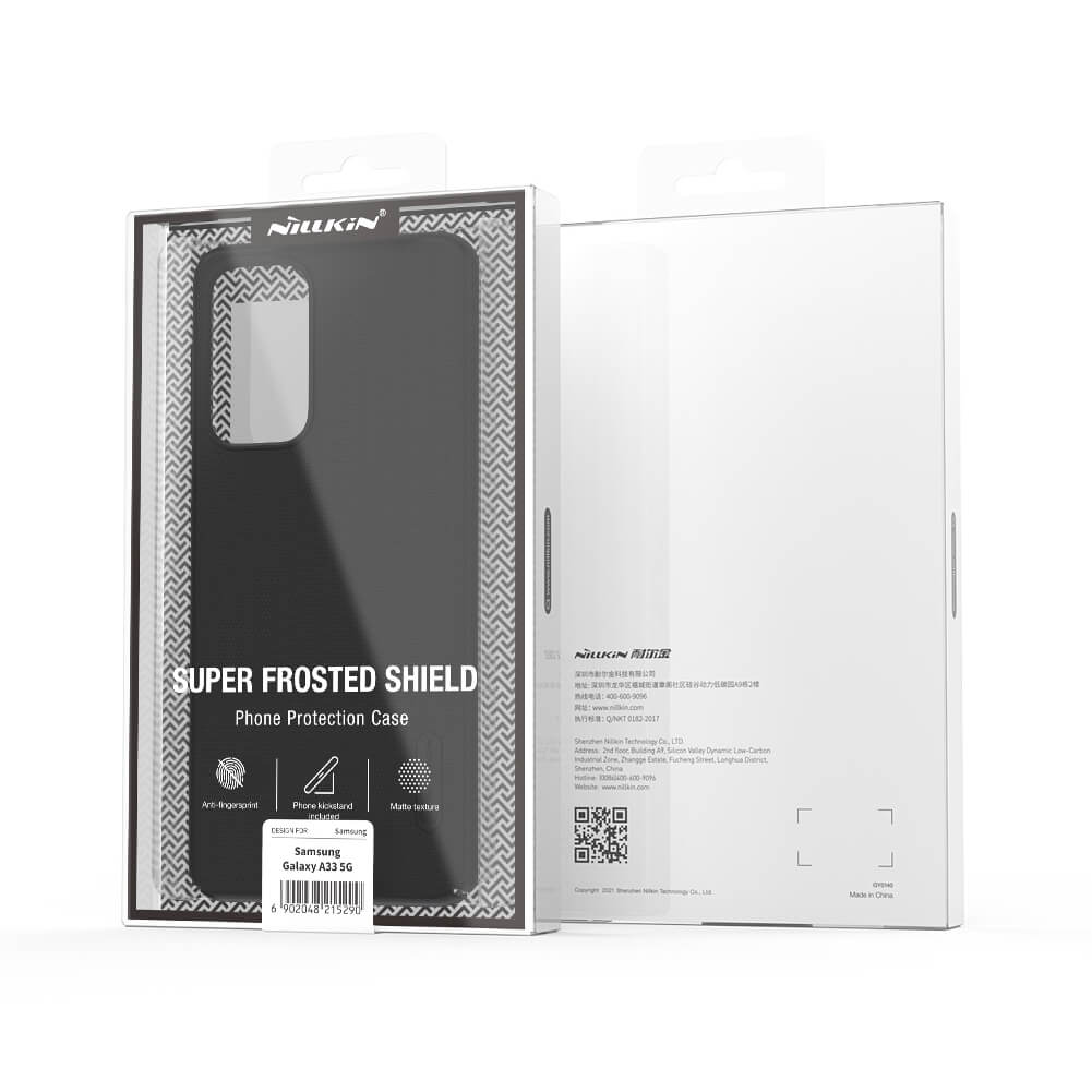 Ốp lưng sần chống sốc cho Samsung Galaxy A33 5G mặt lưng nhám hiệu Nillkin Super Frosted Shield - hàng nhập khẩu
