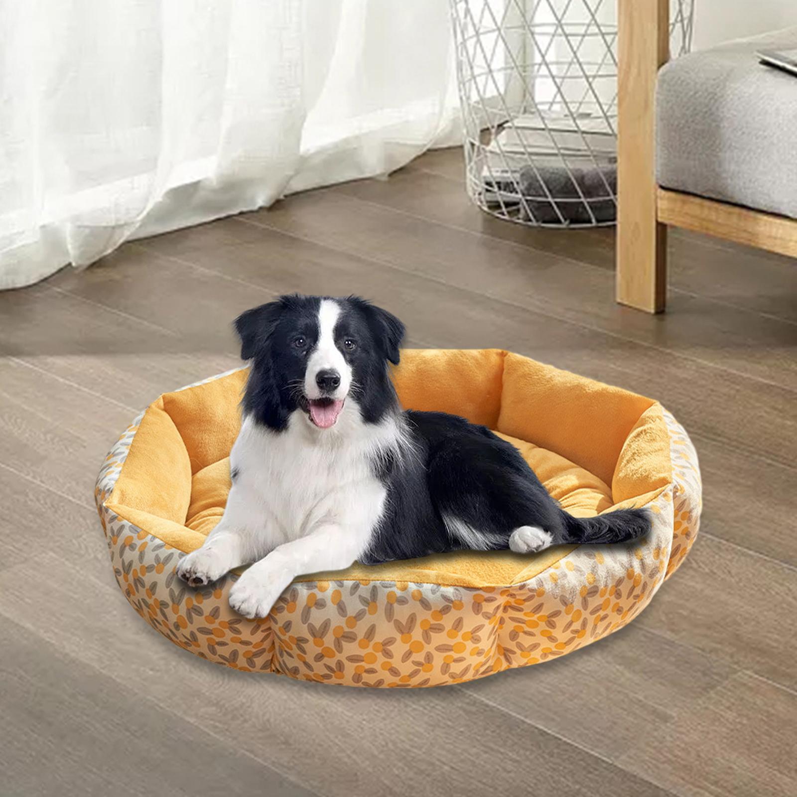 Round Dog Beds, Pet Dog Bed, Warm, Autumn Winter, Comfortable for Cats Kitten Small Dog Puppy