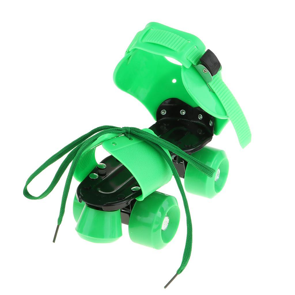 Children Roller Skates Double Row Skating Shoes Sliding Kids Pink