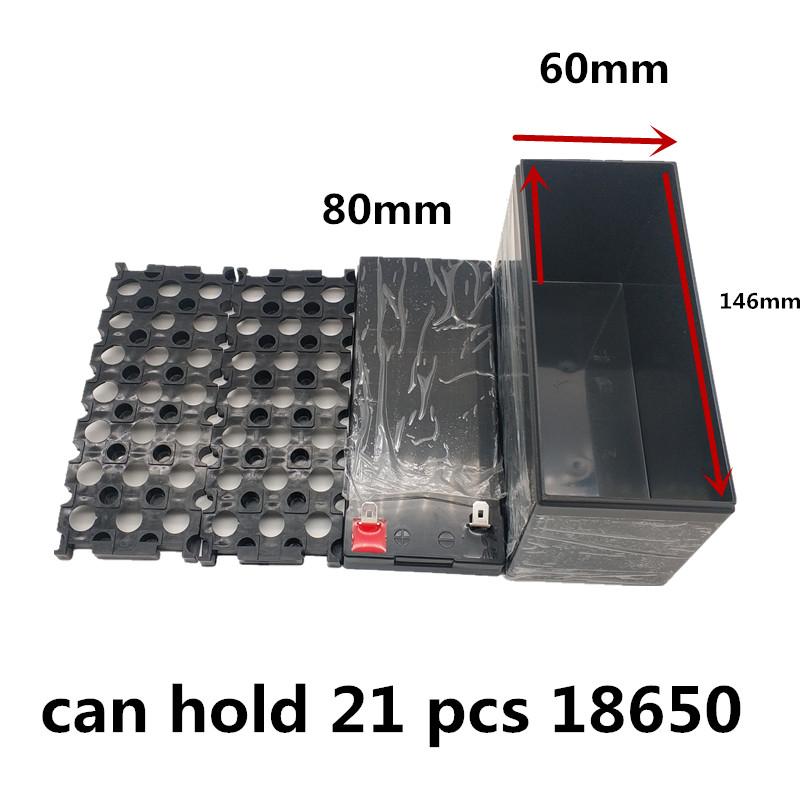 12V7Ah 8Ah10Ah12Ah Thay thế Axit-Chì cho Vỏ Pin Lithium Máy phun điện Nhựa Đặc biệt 18650 Hộp Lưu trữ Xanh Đen Màu sắc: hộp đựng màu xanh lá cây