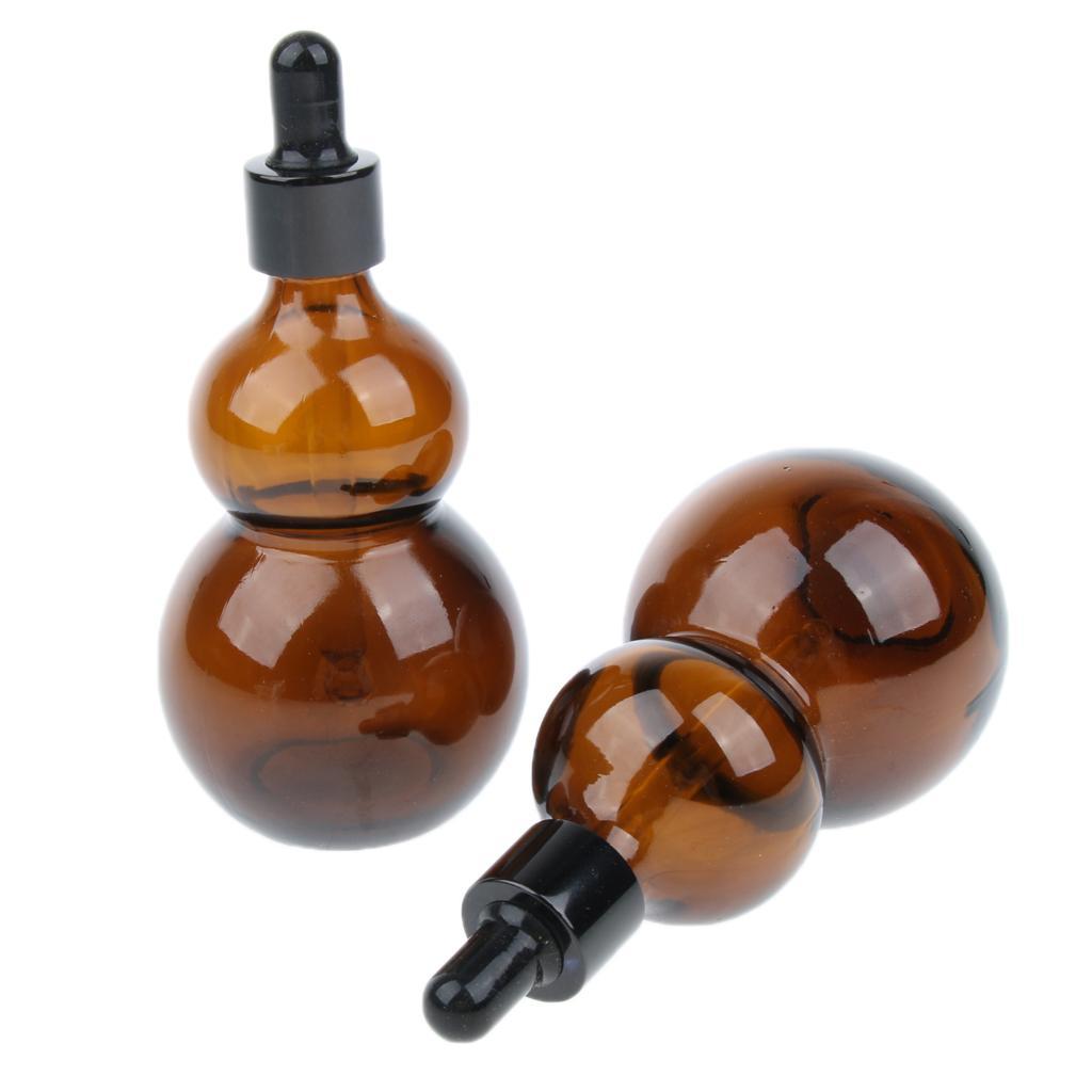 4x Glass Pipette Dropper Bottles for Essential Oils Liquid Reagent 50/100ml