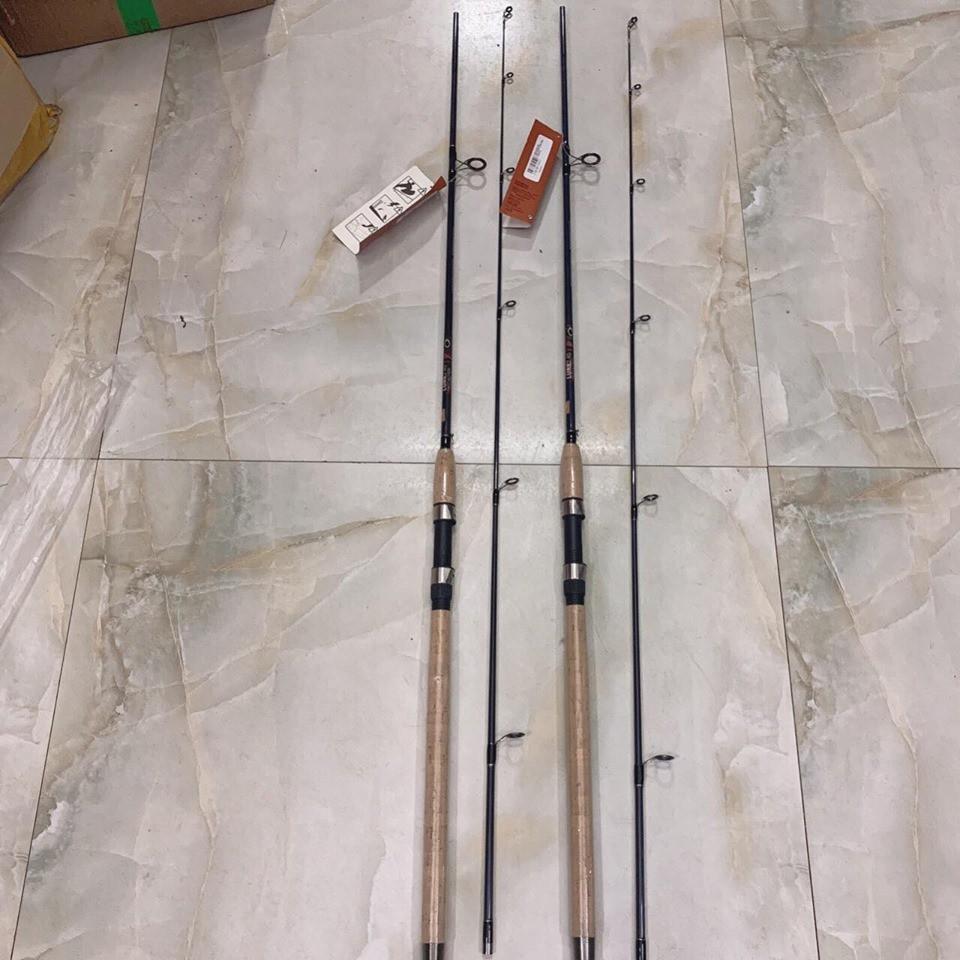 Cần 2 khúc lure cán gỗ tiêu chuẩn xuất khẩu co size 3m thich hơp lure loc . đanh nhai sông , đia hinh rông , l - 2m4