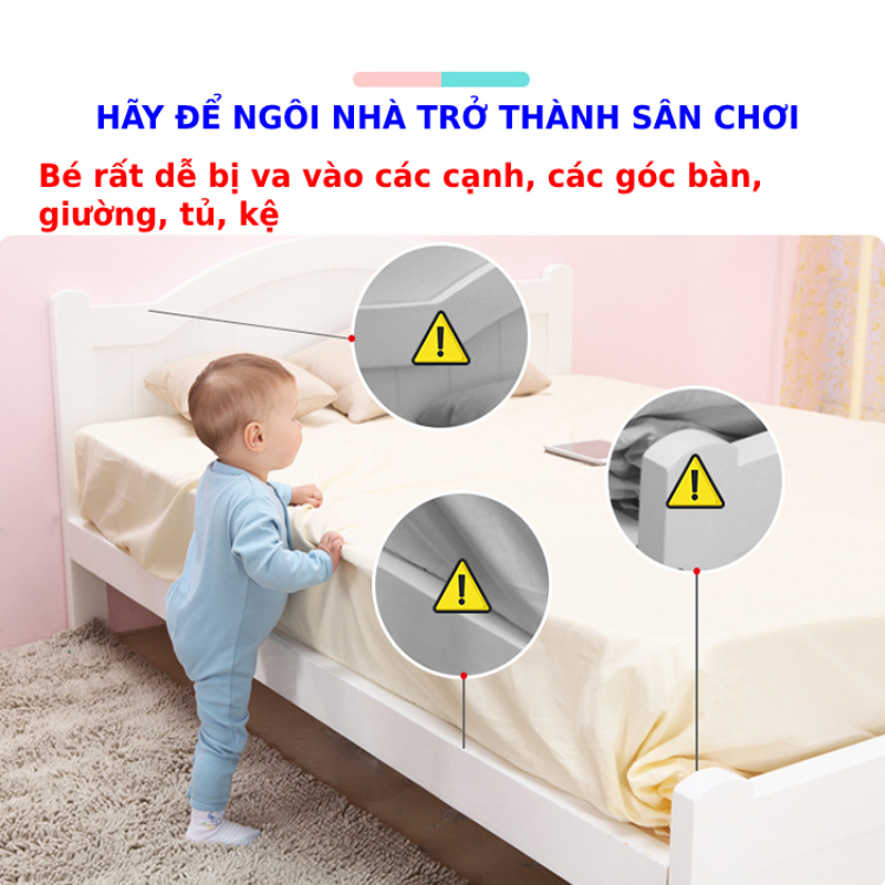 Bộ miếng dán góc và miếng dán cạnh cao cấp Fisher Price chống va đập cạnh bàn, bảo vệ an toàn cho bé sử dụng keo 3M của Mỹ dán an toàn, chắc chắn