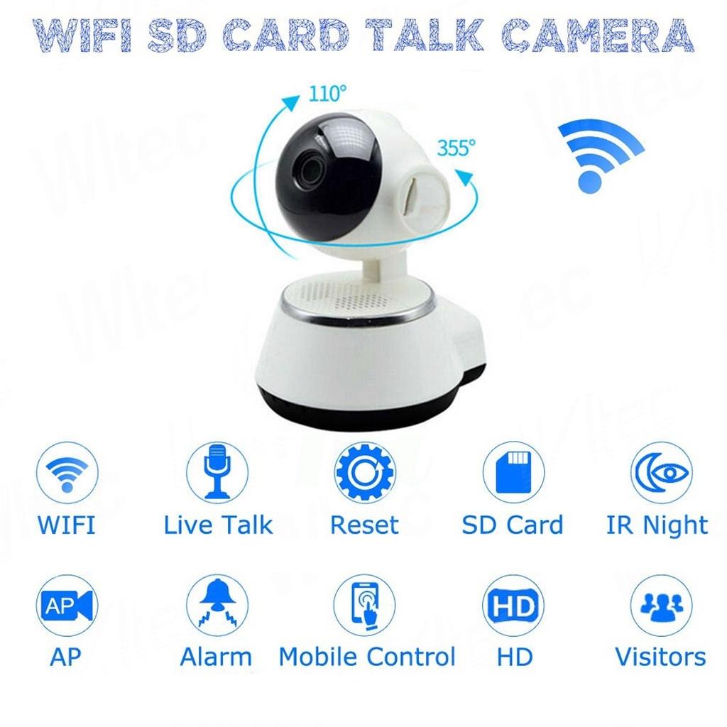 Camera V380, camera wifi IP V380 tích hợp microphone ghi âm thanh, đàm thoại 2 chiều