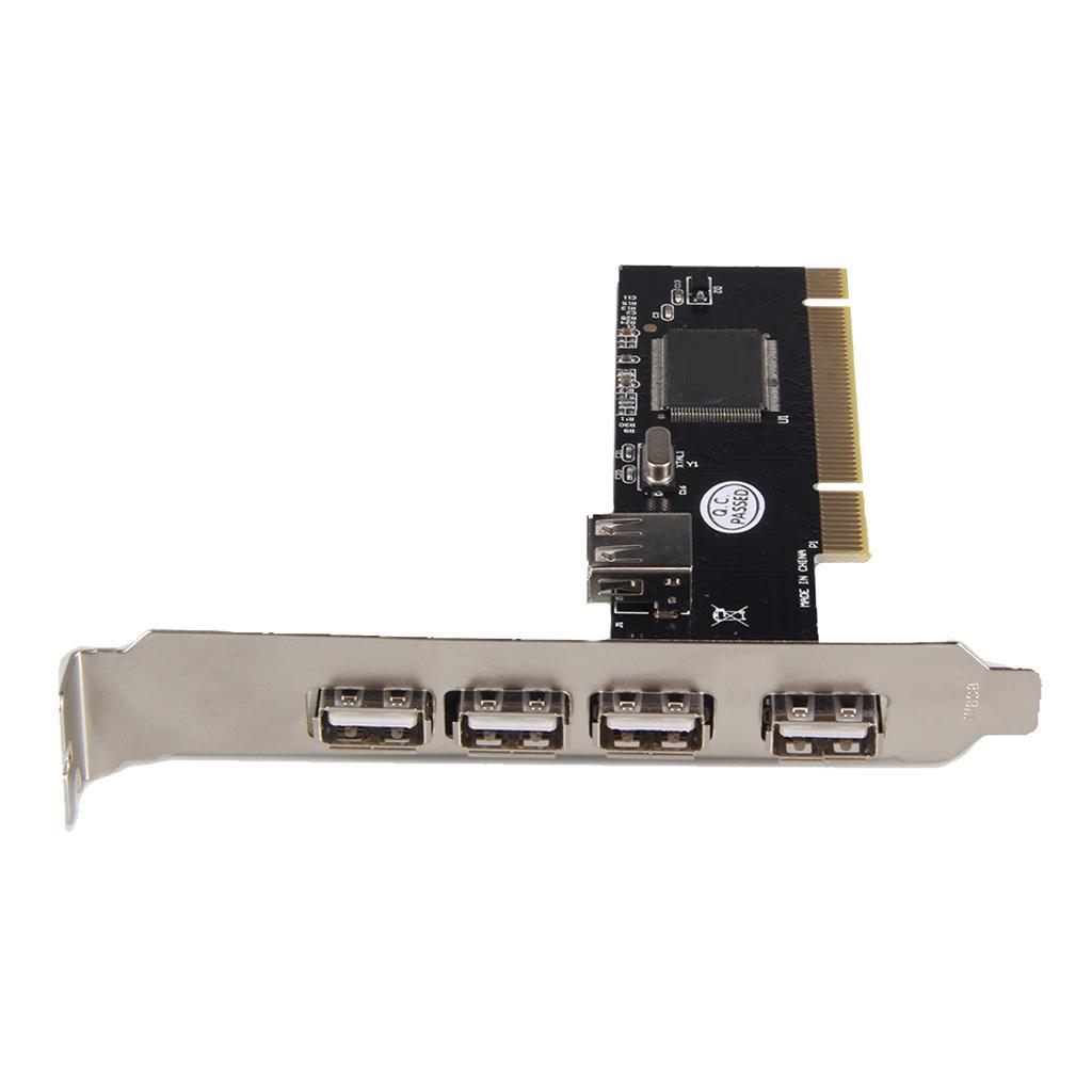 PCI to USB2.0 Multi Ports Extender Adapter USB Expansion Card for Computer
