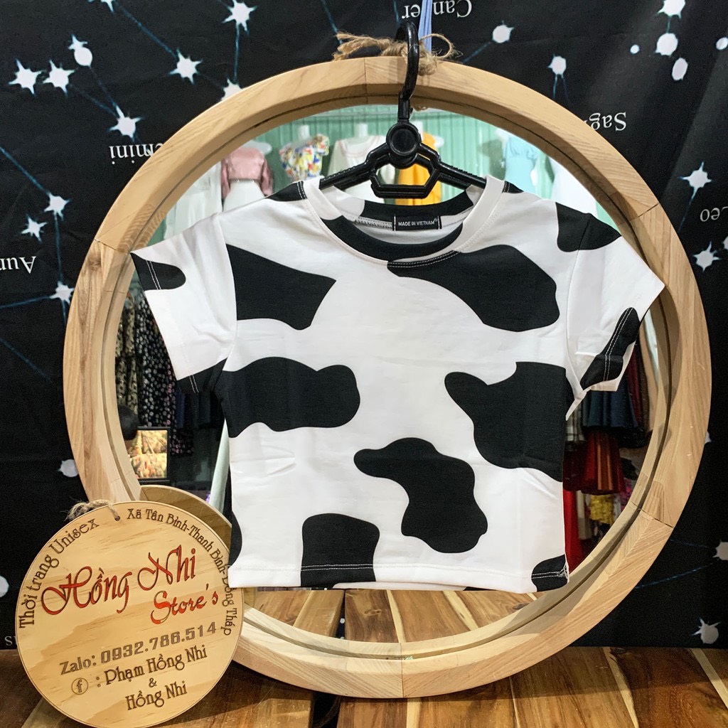 Áo Croptop Body Con Bò Dáng Ôm - MM