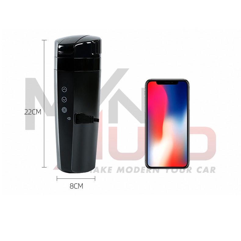 Cốc Đun Nước Nóng Cảm Ứng Trên Ô Tô ,Bình Nấu Nước Không Gỉ Tùy Chỉnh Nhiệt Độ . Mvn Auto