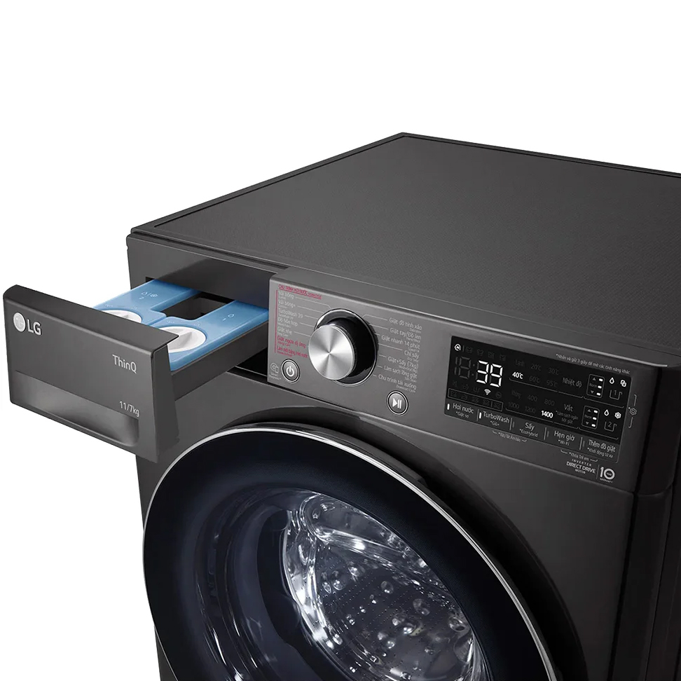 Máy giặt sấy LG Inverter 11/7 kg FV1411H3BA - Chỉ giao Hà Nội