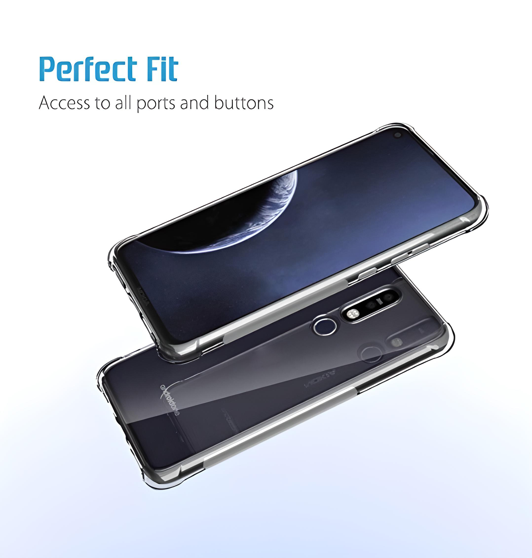 Ốp lưng silicon dẻo cho Nokia 8.1 Plus hiệu Ultra Thin trong suốt mỏng 0.6mm độ trong tuyệt đối chống trầy xước - Hàng nhập khẩu