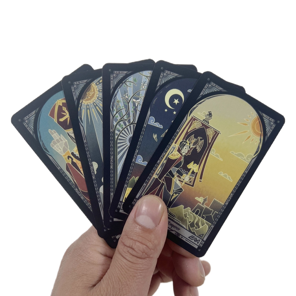 [Mạ Cạnh] Bộ Bài Broken Mirror Tarot 4Th Edition Hộp Thiếc 78 Lá 98x58 Mm Tặng Đá Thanh Tẩy