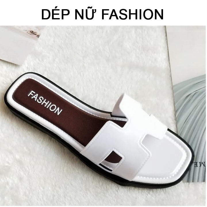 Dép nữ fashion quai ngang hình chữ H chống trơn trượt