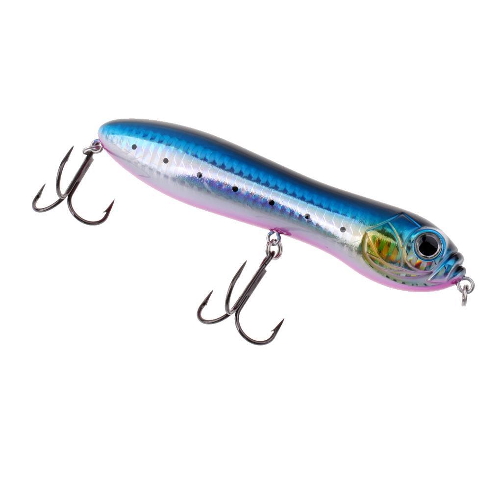 Fishing Lure Floating Lifelike Swimbait Artificial Bait Crankbait Hard Bait with 2 Treble Hooks for Bass Perch Trout 13cm/5inch