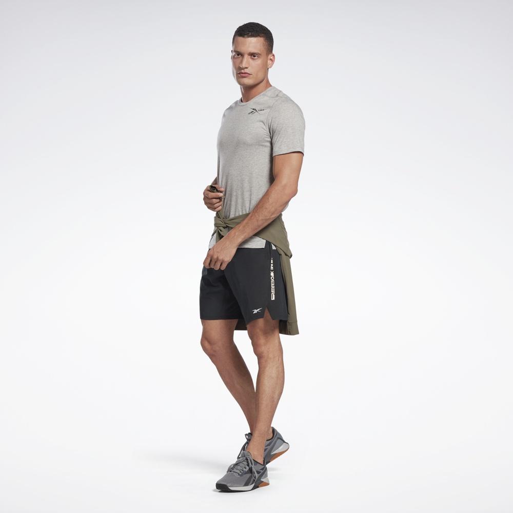 Reebok TRAINING Áo thun Chạy bộ Nam Ts Speedwick Graphic Tee Màu xám H46604