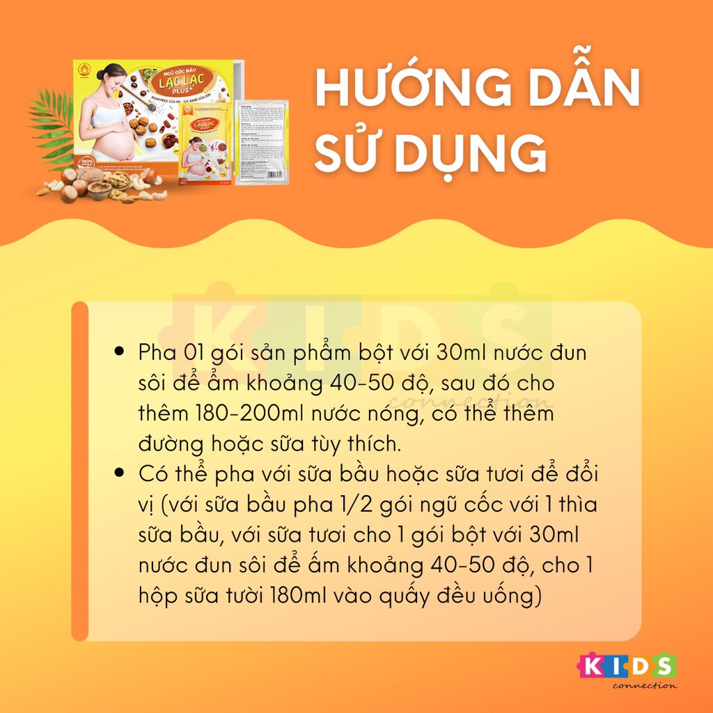 Ngũ cốc bầu siêu dinh dưỡng Lạc Lạc giảm ốm nghén, giúp xương của bé phát triển toàn diện, vào con nhiều hơn vào mẹ