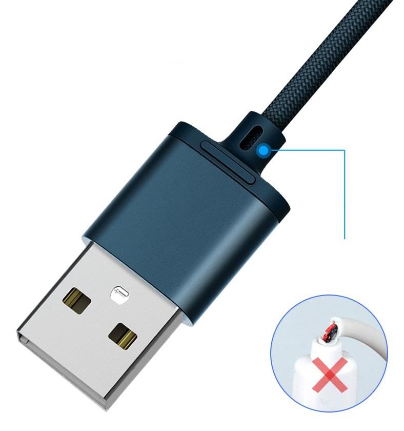 Cáp sạc dây dù 3in1 Remax RC-131th microUSB/ Lightning /Type-C 2.8A, dài 1.15M (màu ngẫu nhiên) - Hàng Chính Hãng