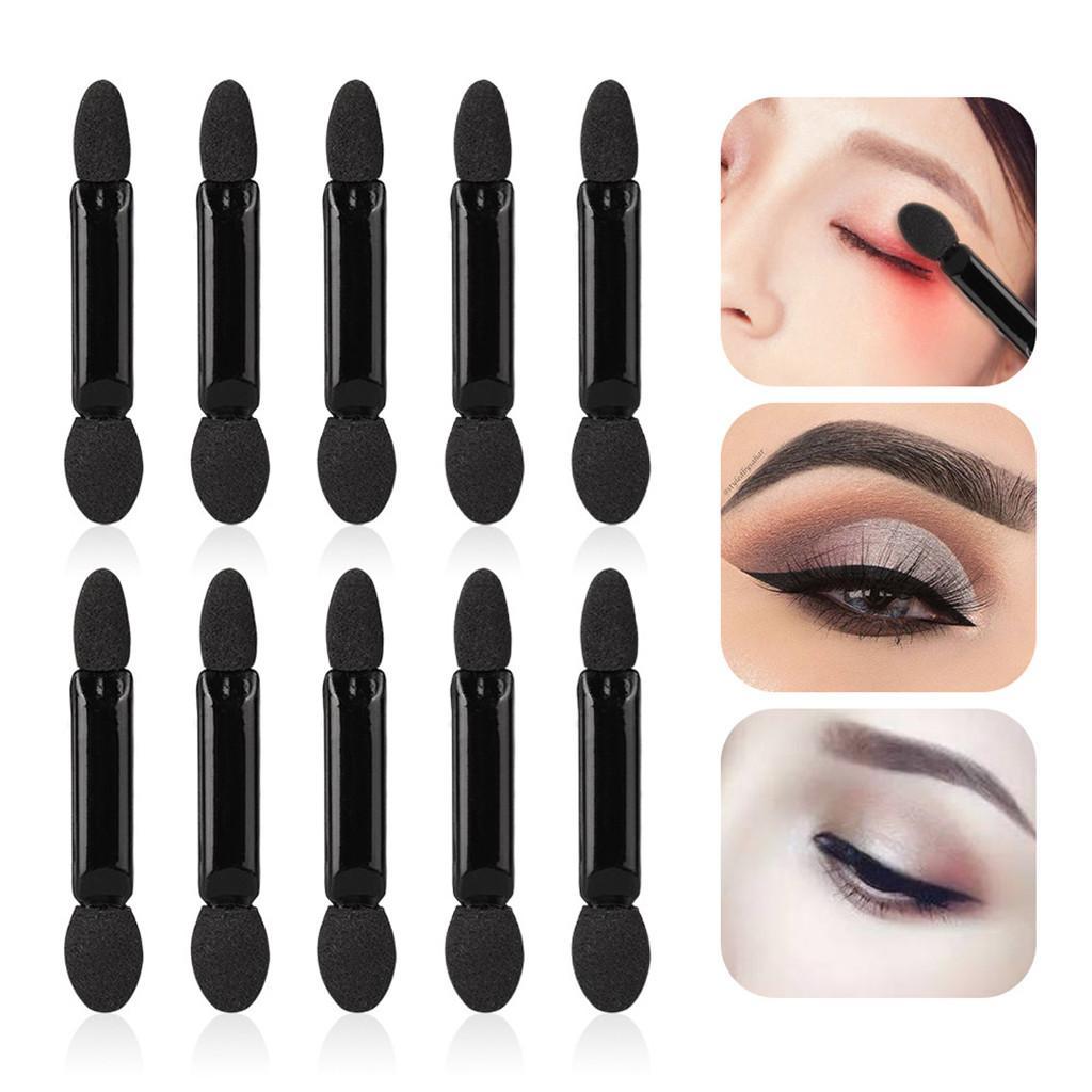 10Pcs Double End Sponge Eye Shadow Brush Applicators Disposable Makeup Tool