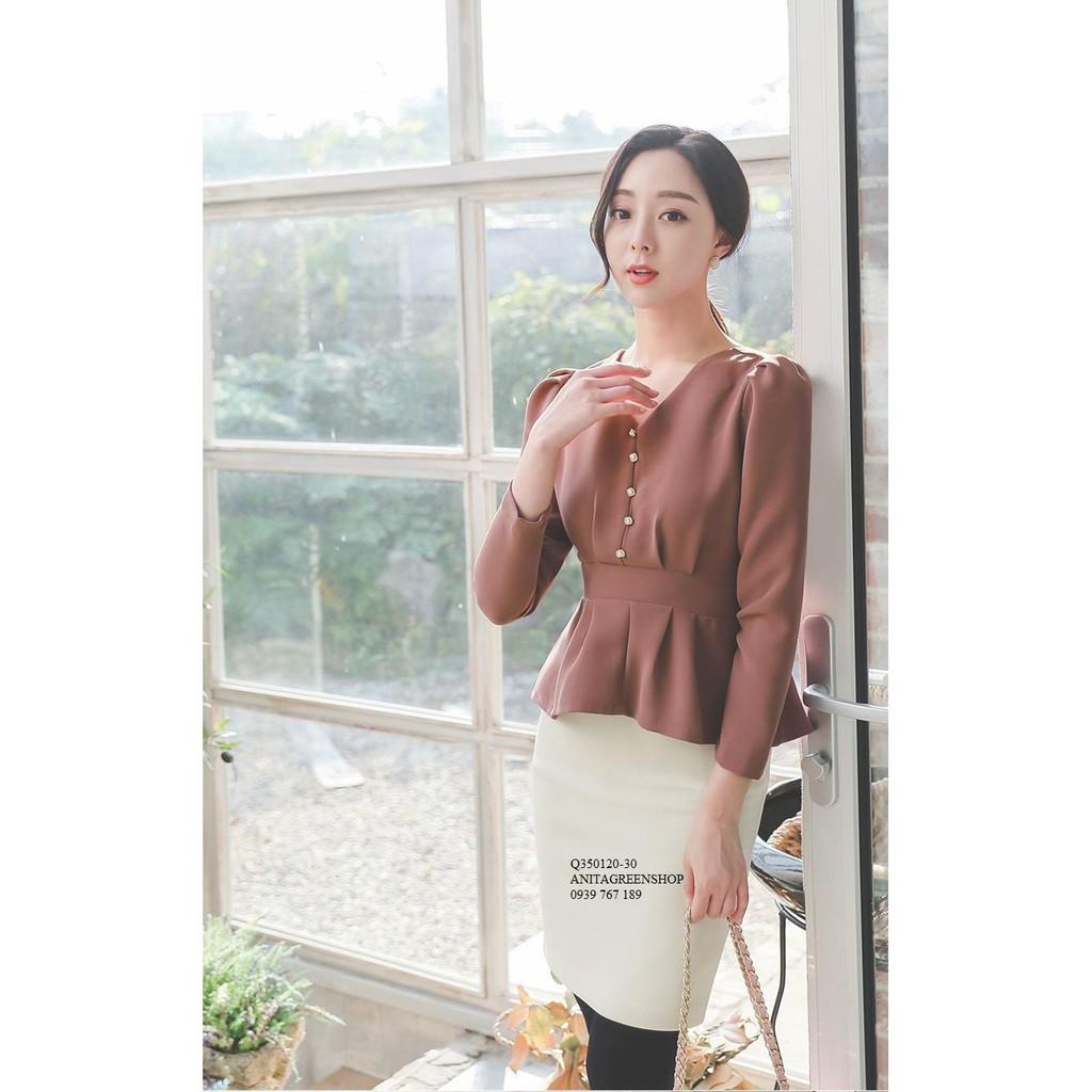 Q350120 ÁO KIỂU PEPLUM THIẾT KẾ