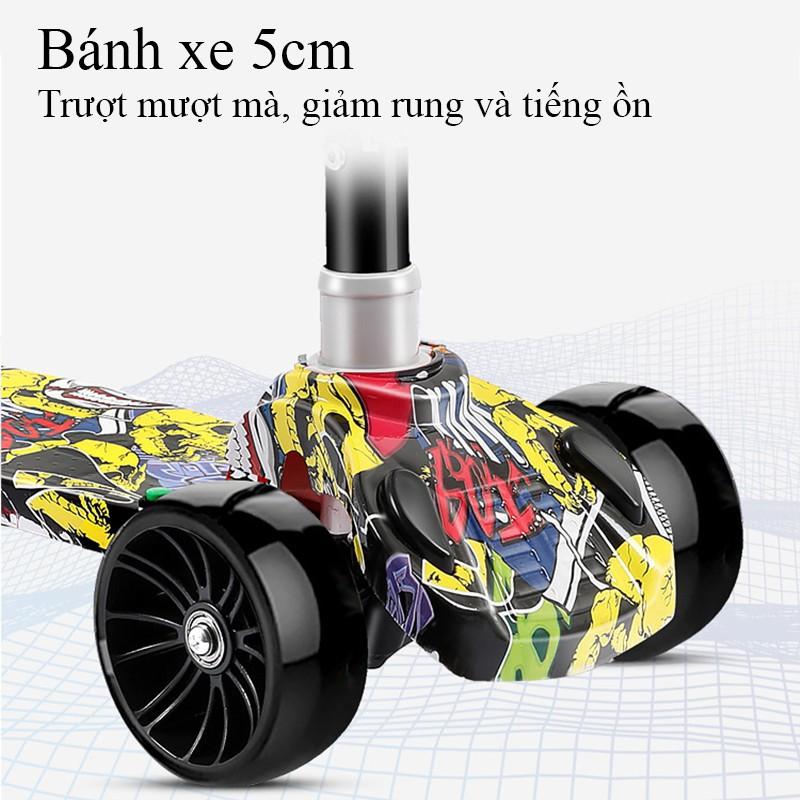 Xe scooter 3 bánh an toàn cho trẻ em chịu lực 80kg phù hợp cho cả bé trai và gái (BH-12tháng)