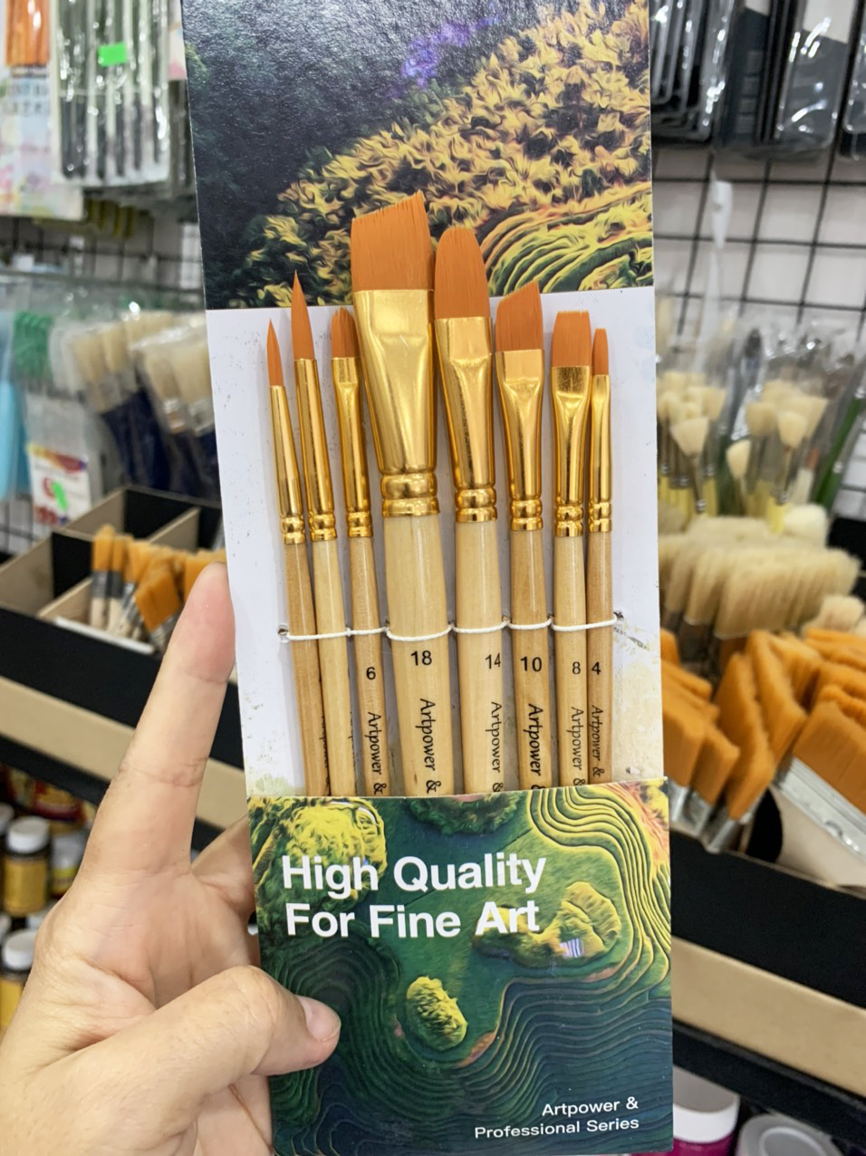 BỘ CỌ VẼ CƠ BẢN ART BRUSH 8 CÂY