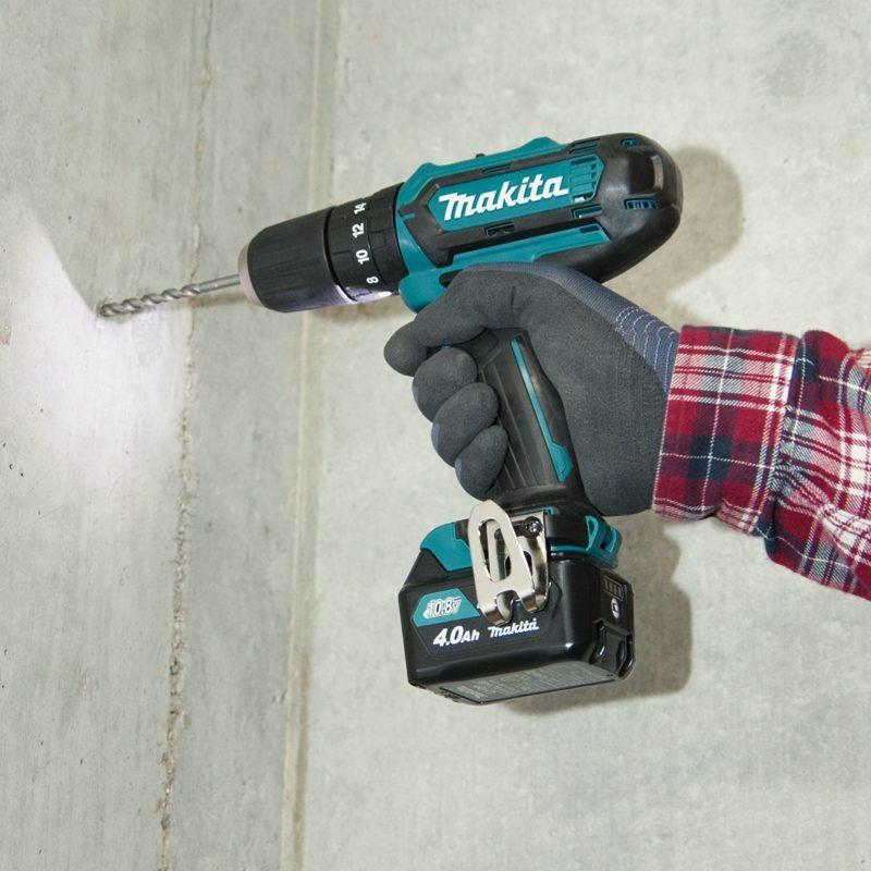 MÁY KHOAN BÚA VẶN VÍT DÙNG PIN 12V   MAKITA HP331DWAX8 - HÀNG CHÍNH HÃNG