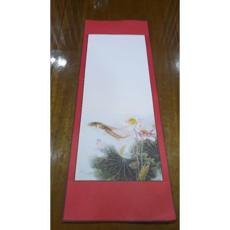 Giấy viết thư pháp Kích thước 30x85cm, bao gồm cả nẹp treo