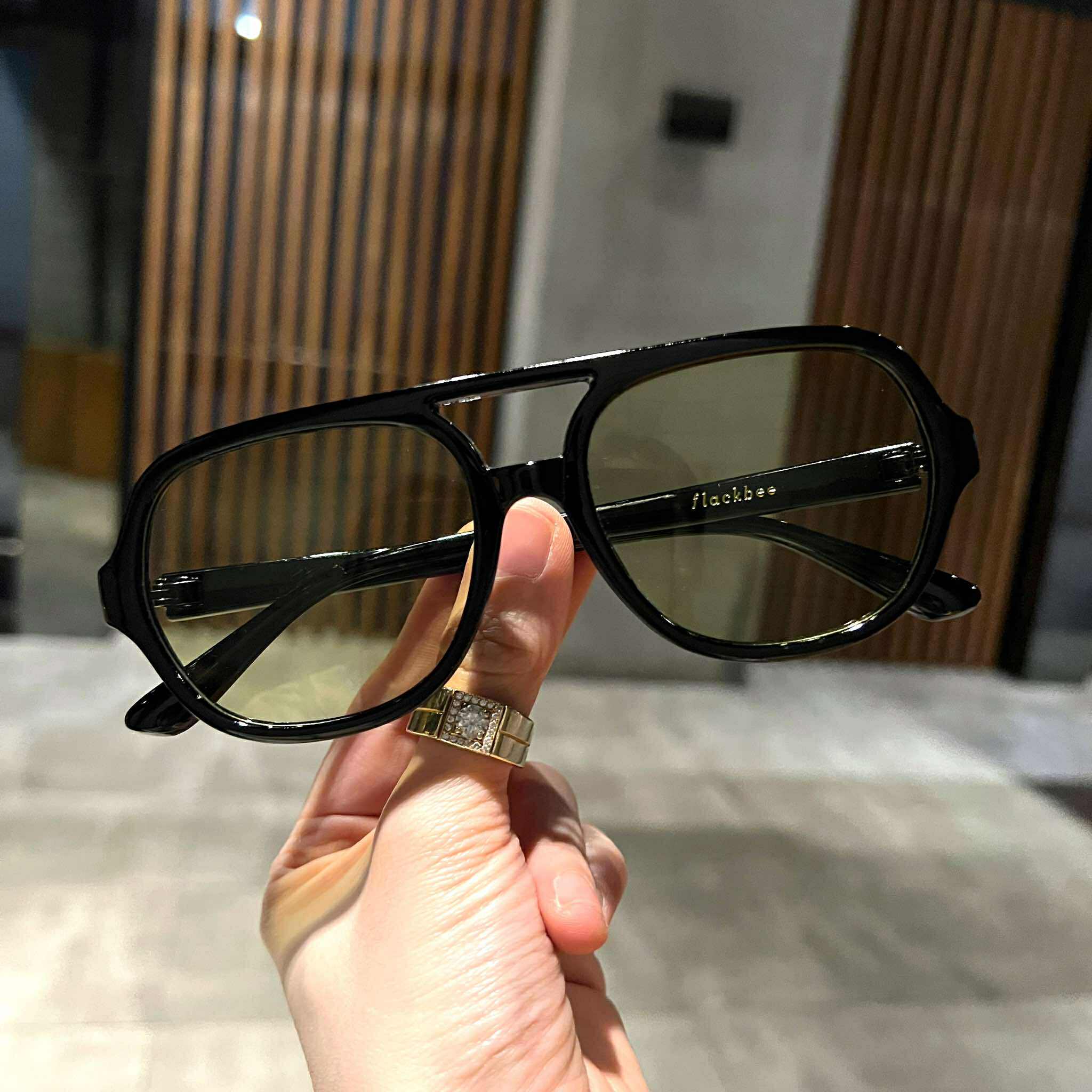 Kính mát đi đường thời trang cho nam nữ Mắt xanh sành điệu