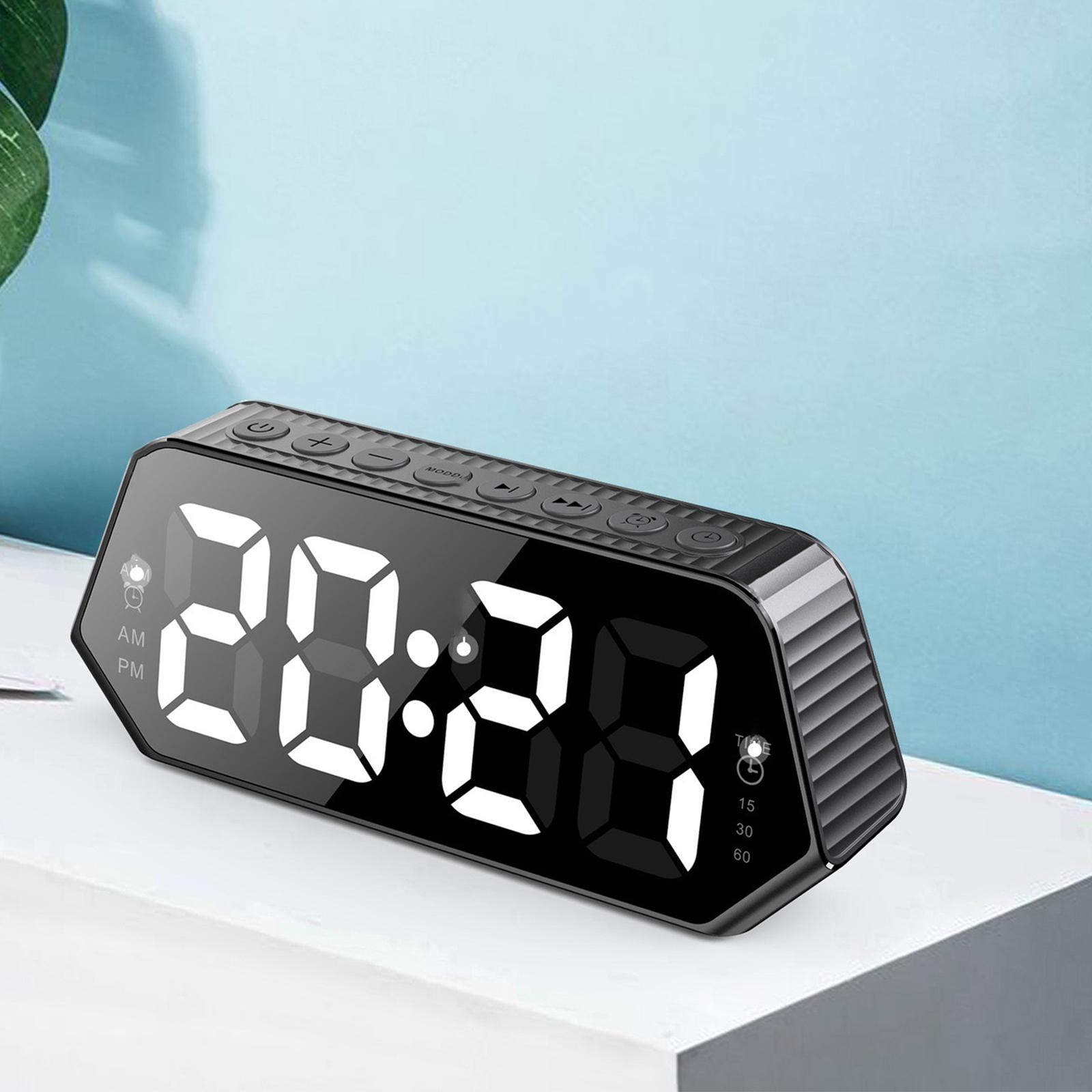 Đồng Hồ Báo Thức Kỹ Thuật Số 6 Âm Thanh Và Màn Hình Đèn Led Thời Gian Tự Động Ngủ
